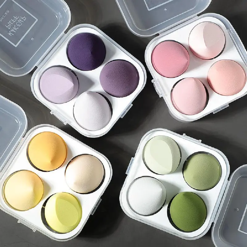 4 pcs Beauty Blenders Sponge Set Foundation Powder Hydrophilic Non-latex Makeup Tool Applicators Wet and Dry Use Beauty Egg
4 pcs Beauty Blenders Sponge Set Foundation Powder Hydrophilic Non-latex Makeup Tool Applicators Wet and Dry Use Beauty Egg