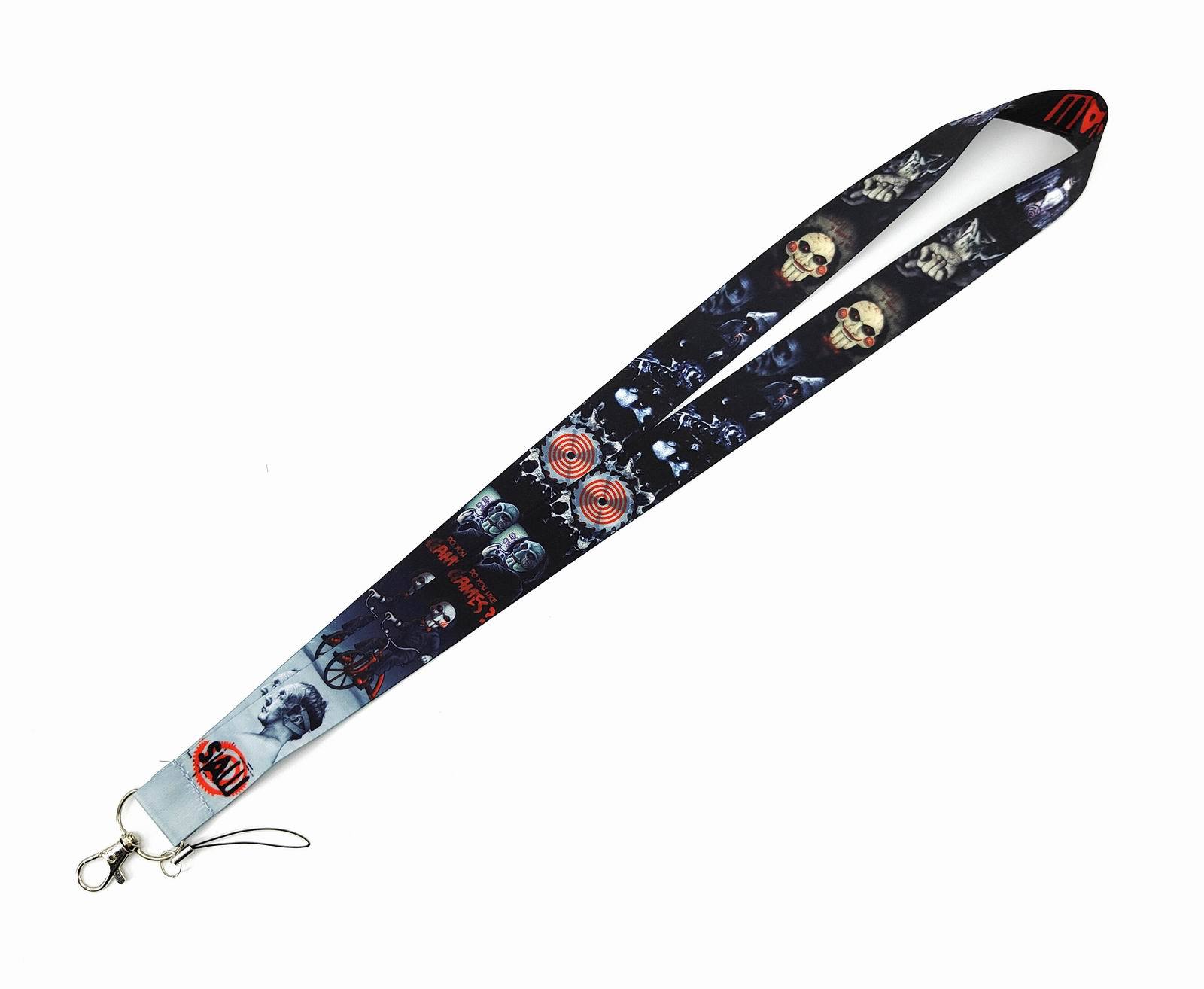 Halloween Horror Movie Lanyard For KeyChain ID Card Cover Passport Phone Charm Badge Holder Key Ring Straps Phone Accessories