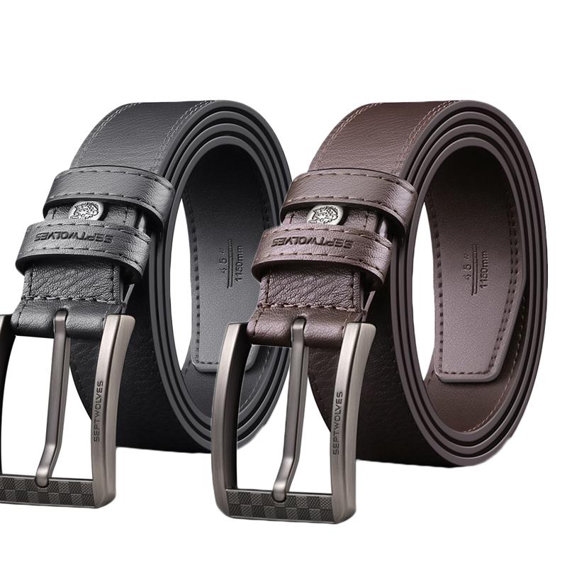 Belts Brand High Quality Leather Luxury Strap Business For Men Fashion Classice Vintage Pin Buckle Male Formal Suit, Black
Belts Brand High Quality Leather Luxury Strap Business For Men Fashion Classice Vintage Pin Buckle Male Formal Suit, Black