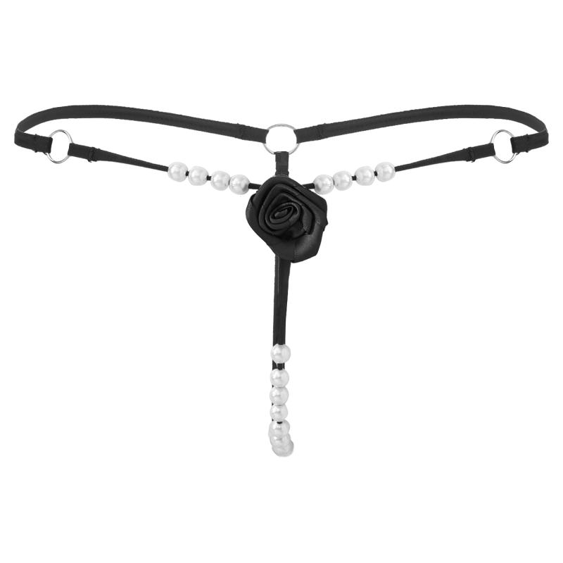 Women's Panties Sexy Thongs Rose Flower Pearl G-strings Womens Elastic Waistband Crotchless Open BuT-back Underwear Female LingerieWomen's, White
Women's Panties Sexy Thongs Rose Flower Pearl G-strings Womens Elastic Waistband Crotchless Open BuT-back Underwear Female LingerieWomen's, White