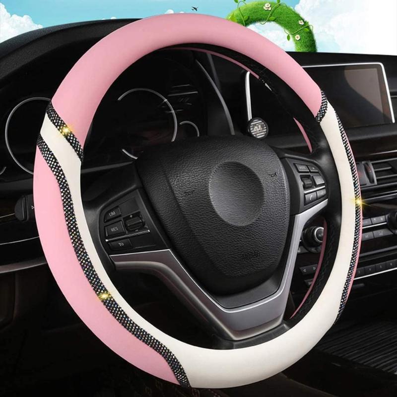 Steering Wheel Covers Bling Cover For Women Fashion Universal Protector 15 InchesSteering
Steering Wheel Covers Bling Cover For Women Fashion Universal Protector 15 InchesSteering