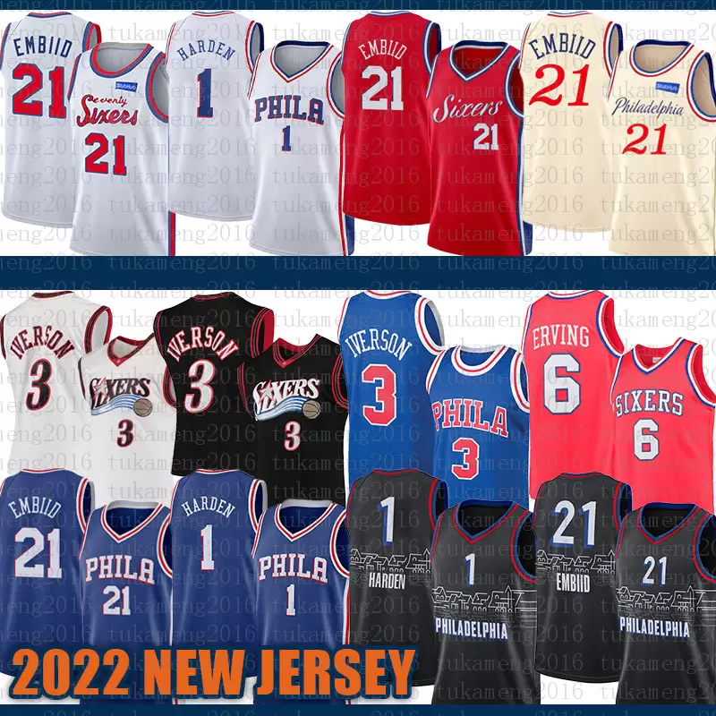 Philadelphia''76ers''Men 2022 New James 1 Harden Basketball Jerseys Joel 21 Embiid Allen 3 Iverson Julius 6 Erving Cheap Grey, Jersey
Philadelphia''76ers''Men 2022 New James 1 Harden Basketball Jerseys Joel 21 Embiid Allen 3 Iverson Julius 6 Erving Cheap Grey, Jersey