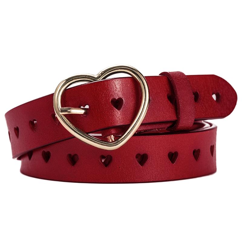 Belts Women Hollow Heart Pin Buckle Solid Casual Leather Waits Strap Female Adjustable Waistband, White
Belts Women Hollow Heart Pin Buckle Solid Casual Leather Waits Strap Female Adjustable Waistband, White