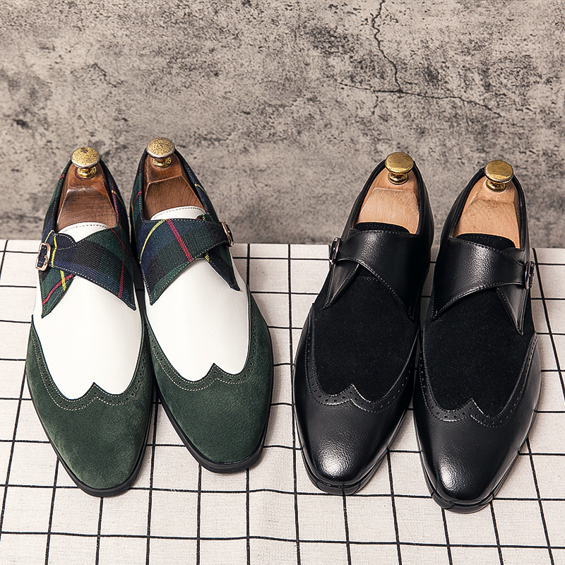 Monk Shoes Men Shoes PU Stitching Fashion Business Casual Party Daily Faux Suede Plaid Single Buckle Classic Dress Shoes CP101, Clear
Monk Shoes Men Shoes PU Stitching Fashion Business Casual Party Daily Faux Suede Plaid Single Buckle Classic Dress Shoes CP101, Clear