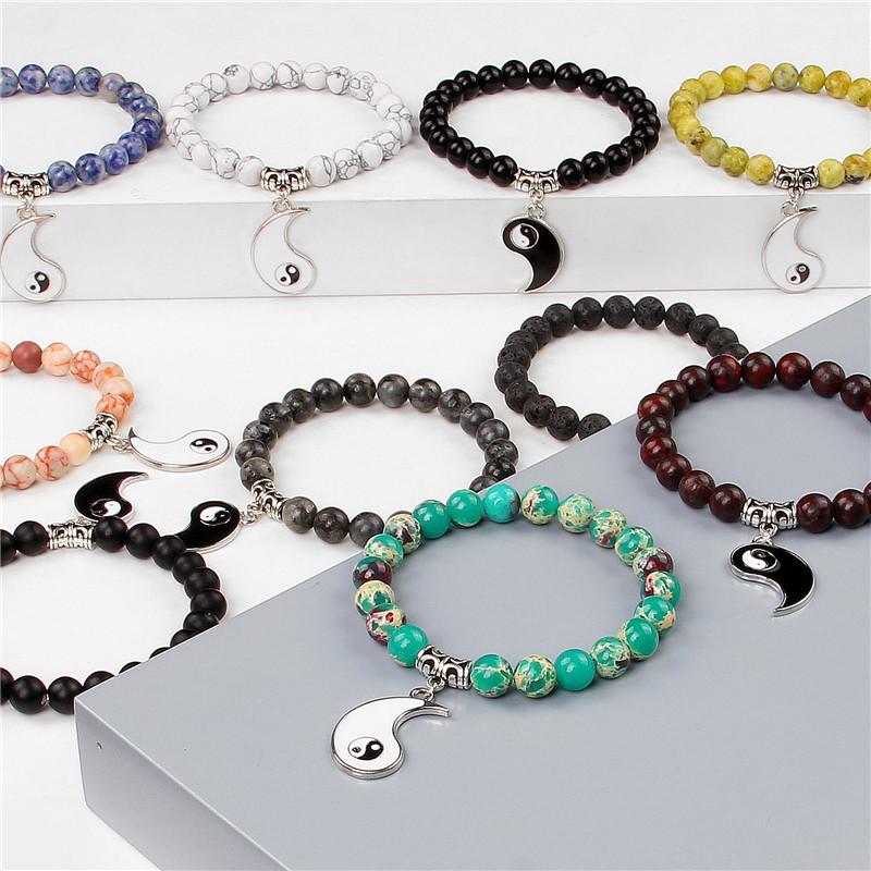 Beaded, Strands Natural Turquoises Stone Beaded Bracelet Eight Diagrams Tai Chi Charm Bracelets Couple Buddha Energy For Men Women Jewelry G
Beaded, Strands Natural Turquoises Stone Beaded Bracelet Eight Diagrams Tai Chi Charm Bracelets Couple Buddha Energy For Men Women Jewelry G