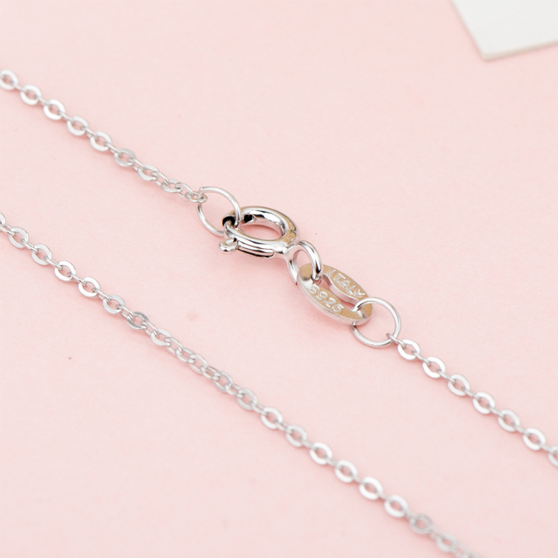 S925 Sterling Silver Plated Necklace Genuine Chain Solid Jewelry for women 16-18 inches Fashion Curbwith Lobster Clasps 844 Q2
S925 Sterling Silver Plated Necklace Genuine Chain Solid Jewelry for women 16-18 inches Fashion Curbwith Lobster Clasps 844 Q2