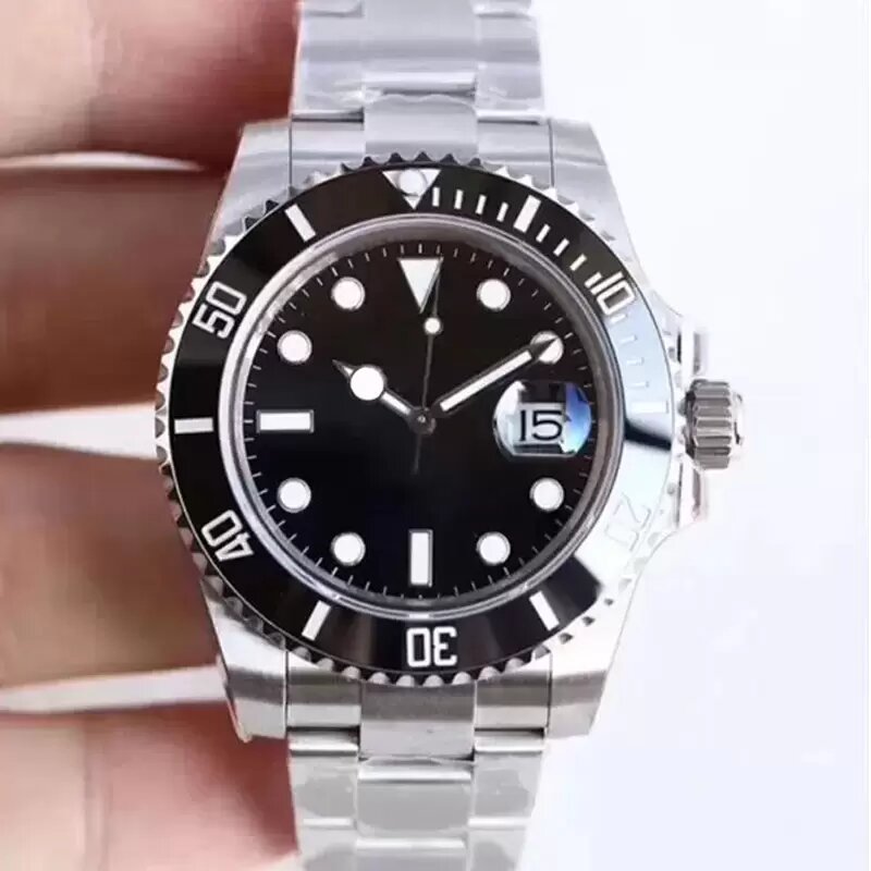 Mens Automatic Mechanical Watch 41mm Black Ceramic Bezel Silver Stainless Steel Caliber 2813 Factory Montre de Luxe Sapphire Luminous Watch
Mens Automatic Mechanical Watch 41mm Black Ceramic Bezel Silver Stainless Steel Caliber 2813 Factory Montre de Luxe Sapphire Luminous Watch