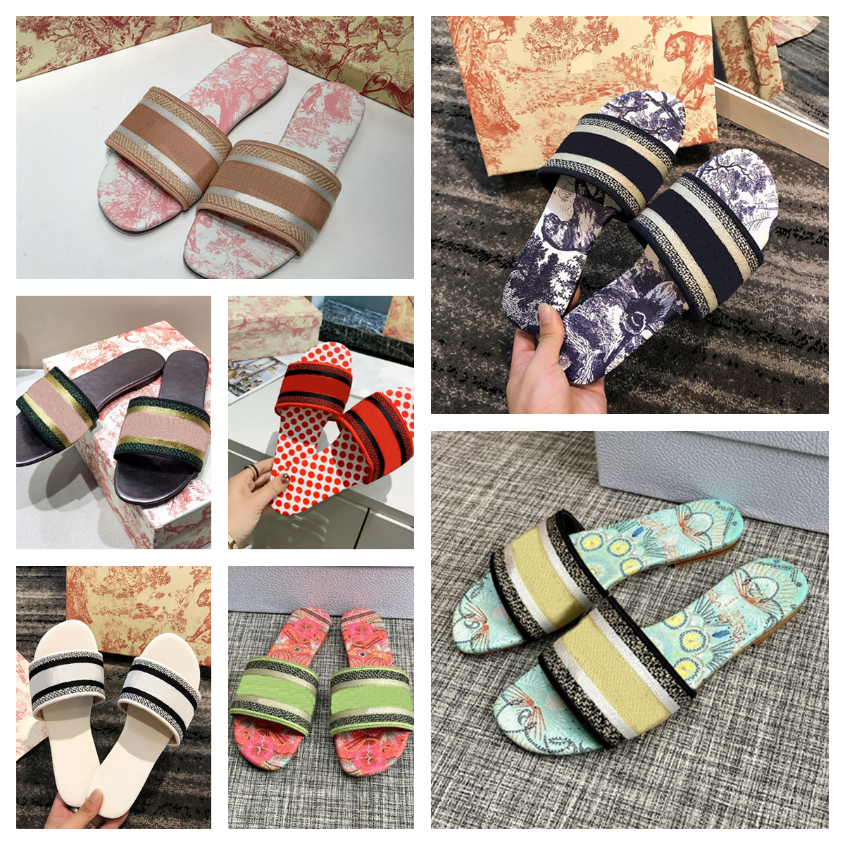 fashion Women Slipper shoe Amaranth Embroidered Girls Cotton Beach Sandals Summer womens Luxurys Sandal flip flops flat Slippers Outdoor Shoes With shoe, Box
fashion Women Slipper shoe Amaranth Embroidered Girls Cotton Beach Sandals Summer womens Luxurys Sandal flip flops flat Slippers Outdoor Shoes With shoe, Box