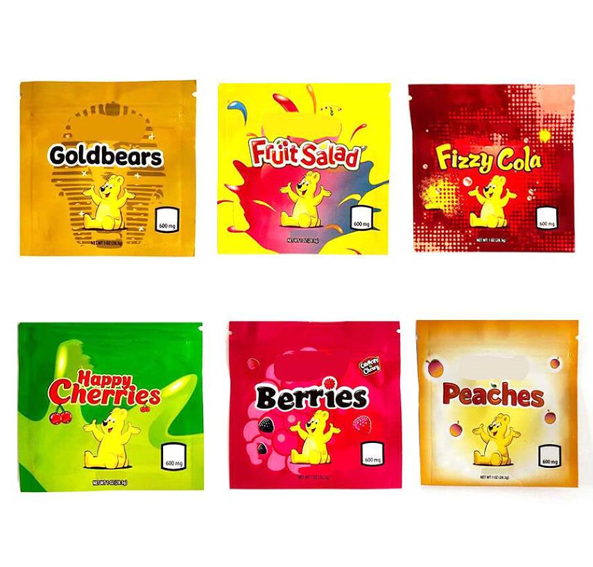 Ba ri bo Bags 90mmx90mm Resealable Edibles Goldbears Happy Cherries Berries Fruit Salad Fizzy Cola Peaches Empty Mylar Packaging bag
Ba ri bo Bags 90mmx90mm Resealable Edibles Goldbears Happy Cherries Berries Fruit Salad Fizzy Cola Peaches Empty Mylar Packaging bag