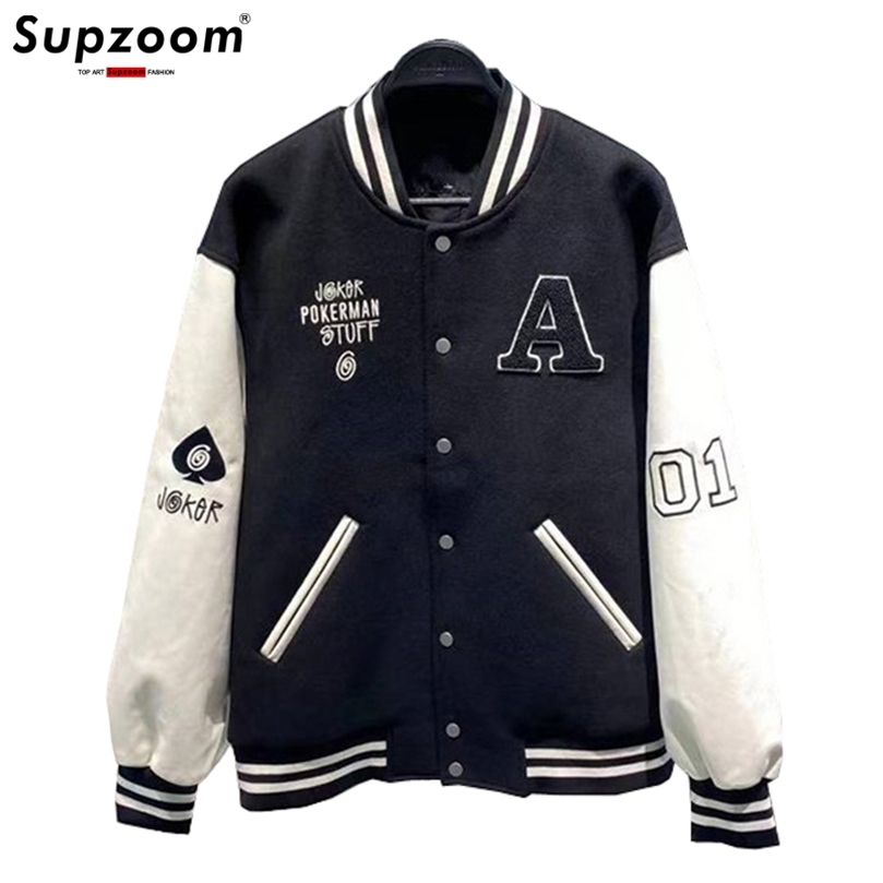 Arrival Top Fashion Character Loose Cotton Embroidery Bomber Coat Autumn Baseball Suit Casual Printed Female Jacket 220816, Black
Arrival Top Fashion Character Loose Cotton Embroidery Bomber Coat Autumn Baseball Suit Casual Printed Female Jacket 220816, Black