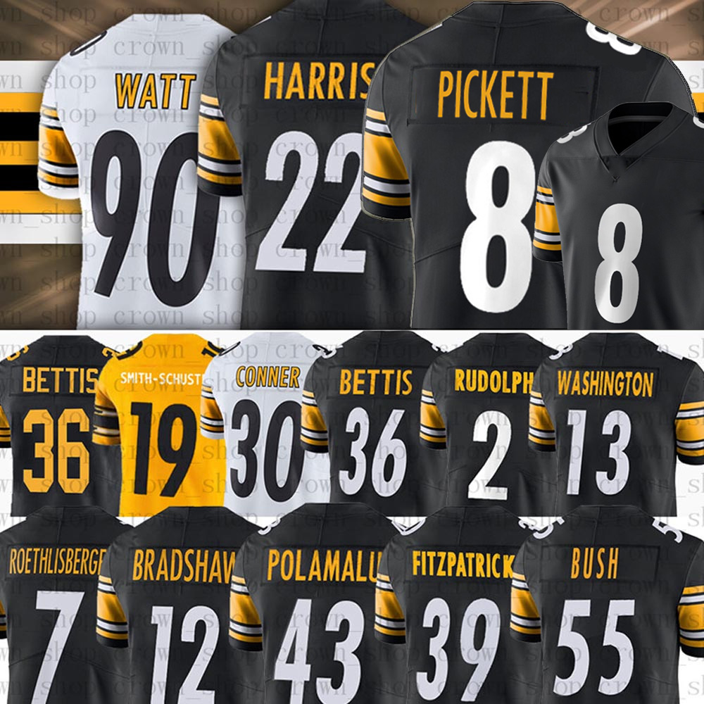 8 Kenny Pickett 22 Najee Harris Football Jerseys T.J. Watt Pat Freiermuth 14 George Pickens Cameron Heyward Chase Claypool, Youth(gang ren)
8 Kenny Pickett 22 Najee Harris Football Jerseys T.J. Watt Pat Freiermuth 14 George Pickens Cameron Heyward Chase Claypool, Youth(gang ren)