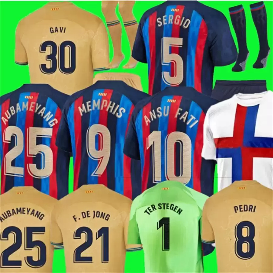 ANSU FATI 2223 Christensen LEWANDOWSKI Camisetas de football soccer jersey 21 22 23 Busquets Collado ADAMA FERRAN barcelonas F. DE JONG DEST shirt men kid kit TOPS, 2223 home kid +sock
ANSU FATI 2223 Christensen LEWANDOWSKI Camisetas de football soccer jersey 21 22 23 Busquets Collado ADAMA FERRAN barcelonas F. DE JONG DEST shirt men kid kit TOPS, 2223 home kid +sock
