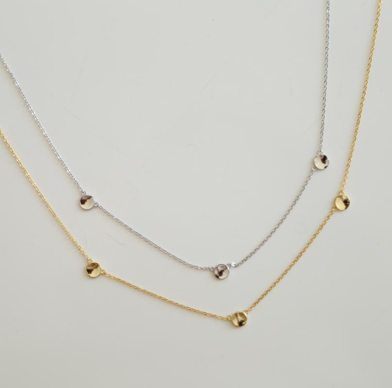Chains Authentic 925 Sterling Silver Wholesale Fine Jewelry Shinny Small Dots 3 Round Charm Dainty Chain NecklaceChains
Chains Authentic 925 Sterling Silver Wholesale Fine Jewelry Shinny Small Dots 3 Round Charm Dainty Chain NecklaceChains