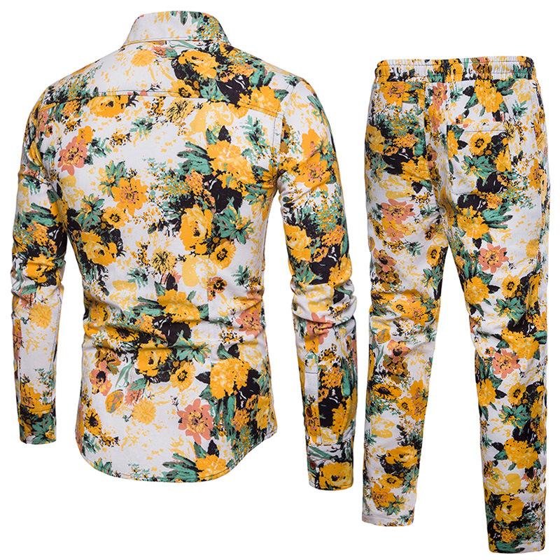 Men's Tracksuits Men's Sets Ethnic Costumes Shirts Trousers Two-piece Suite Short Sleeve Summer Fashion Mens Clothing Casual Male Printi, As picture
Men's Tracksuits Men's Sets Ethnic Costumes Shirts Trousers Two-piece Suite Short Sleeve Summer Fashion Mens Clothing Casual Male Printi, As picture