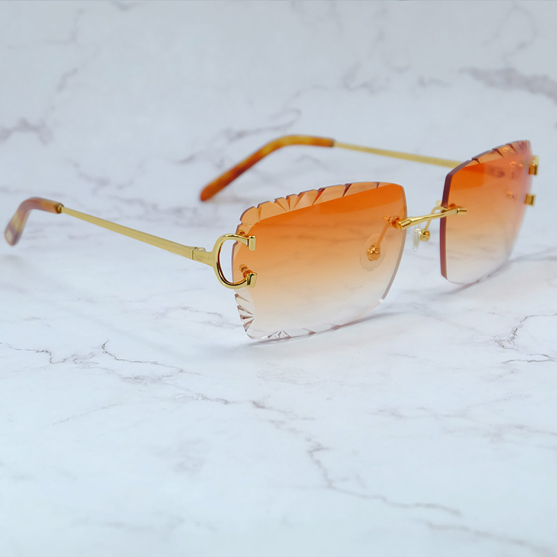 Designer Sunglasses Men And Women Diamond Cut Luxury Carter Sun Glasses Vintage Shades Eyewear Gafas De Sol Hombre