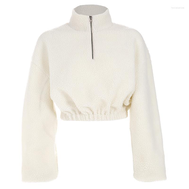 Women' Vests Long Sleeve Zipper High Neck Faux Lambswool Crop Tops Autumn Winter Women Fashion Solid Coat Jacket Luci22, White
Women' Vests Long Sleeve Zipper High Neck Faux Lambswool Crop Tops Autumn Winter Women Fashion Solid Coat Jacket Luci22, White
