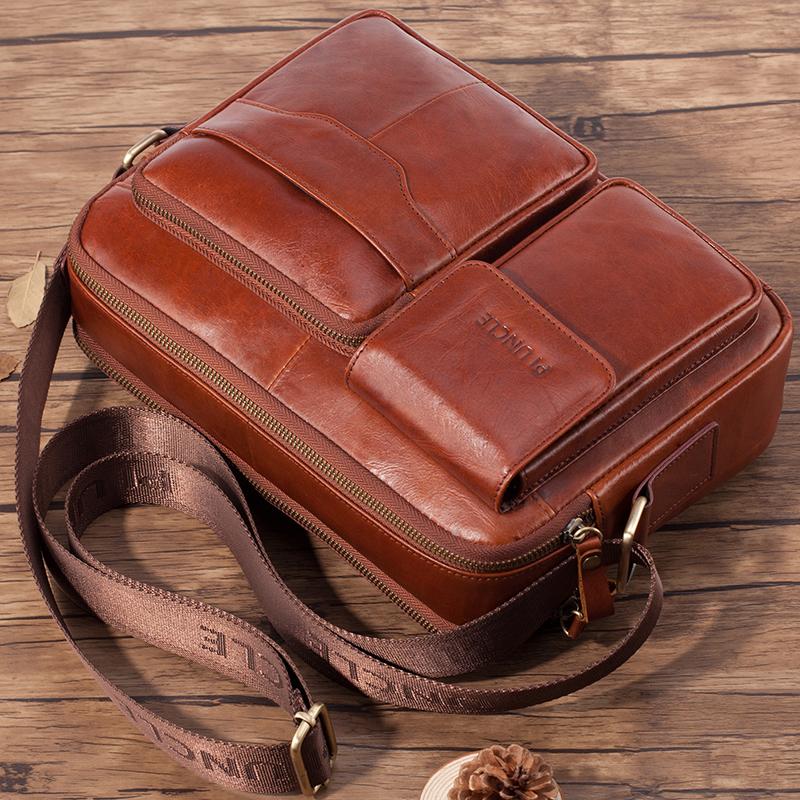 Briefcases 100% Genuine Leather Briefcase Men Shoulder Bag High Quality Crossbody Bags For Male Messenger 9.7" Ipad Bolsas Holder Sling, Black
Briefcases 100% Genuine Leather Briefcase Men Shoulder Bag High Quality Crossbody Bags For Male Messenger 9.7" Ipad Bolsas Holder Sling, Black