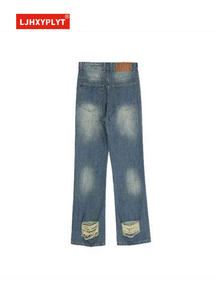 Bottom Of Pant Leg Ripped Jeans Womens Summer New Retro Street Style Lose And Thin Neutral Straight Trousers Denim Pants Female T220728, Blue
Bottom Of Pant Leg Ripped Jeans Womens Summer New Retro Street Style Lose And Thin Neutral Straight Trousers Denim Pants Female T220728, Blue