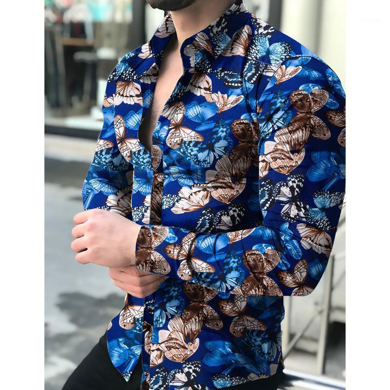 Butterfly Print Shirts Men Slim Fit Long Sleeve Shirt Cotton Breathable Comfortable Party Casual Camisas De Hombre Clothes Men's, Blue
Butterfly Print Shirts Men Slim Fit Long Sleeve Shirt Cotton Breathable Comfortable Party Casual Camisas De Hombre Clothes Men's, Blue