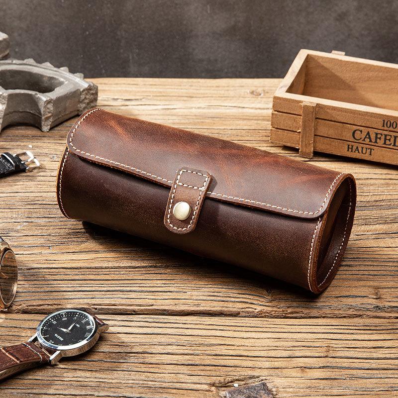 Watch Boxes & Cases Leather Storage Box Three Pack Creative Round BuckleWatch
Watch Boxes & Cases Leather Storage Box Three Pack Creative Round BuckleWatch