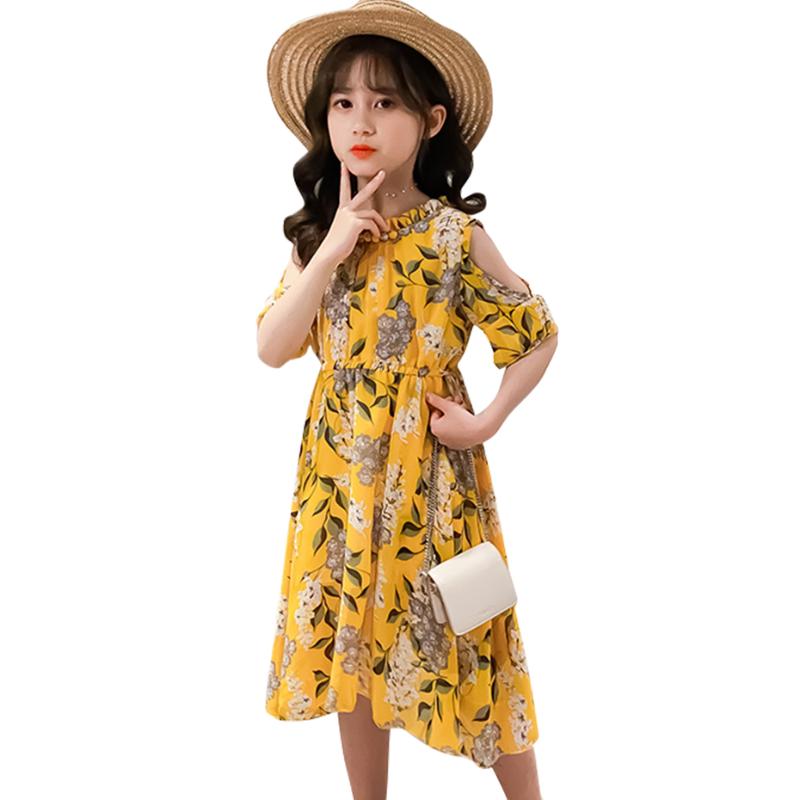 Girl's Dresses Girl Summer Off Shoulder Dress For Girls Floral Pattern Children Teenage Childrens Clothing 6 8 10 12 14, Red;yellow
Girl's Dresses Girl Summer Off Shoulder Dress For Girls Floral Pattern Children Teenage Childrens Clothing 6 8 10 12 14, Red;yellow