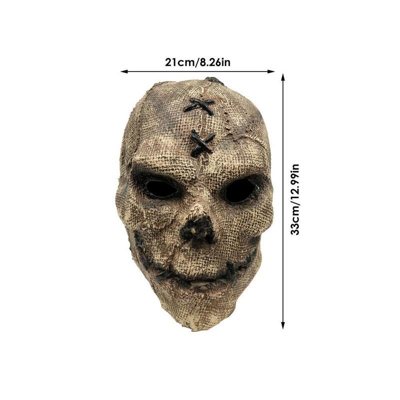 Party Masks Horror Realistic Scarecrow Masks Cosplay Halloween Costume for Adult 220823