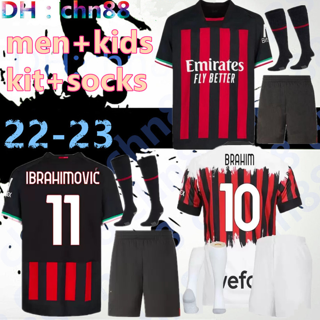 IBRAHIMOVIC 21 22 23 soccer jersey AC MILANS GIROUD R. LEAO BENNACER KESSIE ROMAGNOLI CALHANOGLU TONALI REBIC 2021 2022 2023 football shirt maillot men kids full set, 22-23 home
IBRAHIMOVIC 21 22 23 soccer jersey AC MILANS GIROUD R. LEAO BENNACER KESSIE ROMAGNOLI CALHANOGLU TONALI REBIC 2021 2022 2023 football shirt maillot men kids full set, 22-23 home