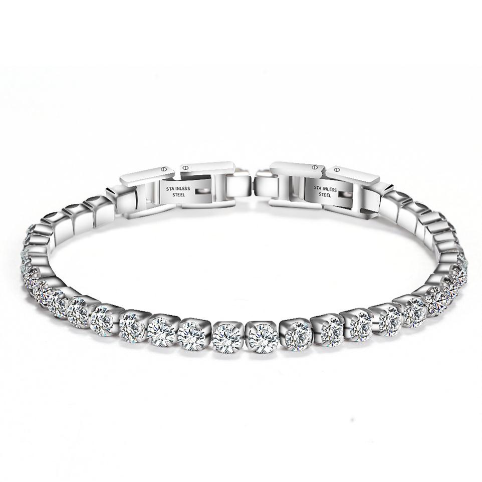 Women Stainless Steel Tennis Bracelet Cubic Zirconia Stones Crystals Hip Hop Jewelry 19cm304v
Women Stainless Steel Tennis Bracelet Cubic Zirconia Stones Crystals Hip Hop Jewelry 19cm304v