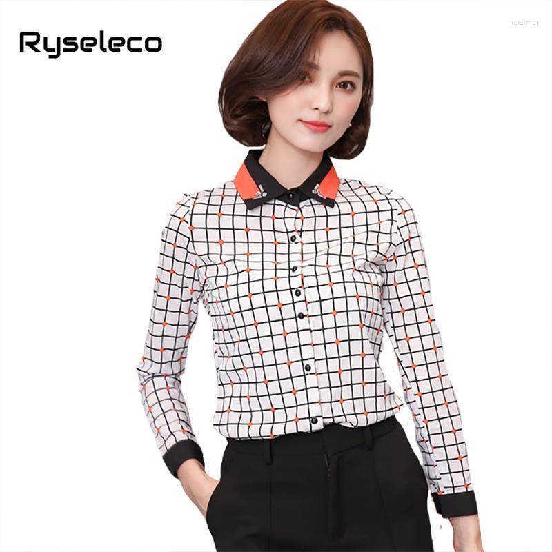Women' Blouses & Shirts Autumn Fashion Plaid Office Lady Chiffon Blouse Women Quality Straight Loose Tops Oversized Checkboard Patches Casu, Blue
Women' Blouses & Shirts Autumn Fashion Plaid Office Lady Chiffon Blouse Women Quality Straight Loose Tops Oversized Checkboard Patches Casu, Blue