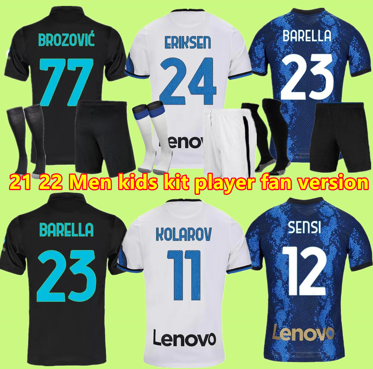BARELLA soccer jersey VIDAL inter LAUTARO ERIKSEN ALEXIS DZEKO CORREA MILAN 21 22 football shirts 2022 uniforms men + kids kit away third 3rd black tops, 21/22 away fans kit3
BARELLA soccer jersey VIDAL inter LAUTARO ERIKSEN ALEXIS DZEKO CORREA MILAN 21 22 football shirts 2022 uniforms men + kids kit away third 3rd black tops, 21/22 away fans kit3