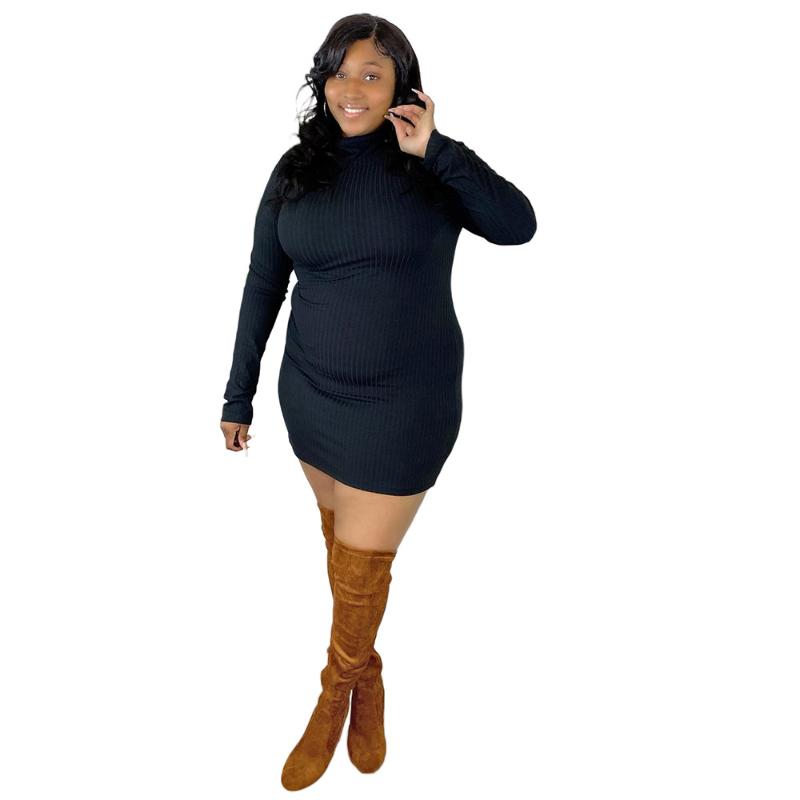 Plus Size Dresses Round Neck Dress For Women Autumn Full Sleeve Clothing Casual Outfit Fashion Street Wear Ropa Mujer Talla GrandePlus, Black
Plus Size Dresses Round Neck Dress For Women Autumn Full Sleeve Clothing Casual Outfit Fashion Street Wear Ropa Mujer Talla GrandePlus, Black