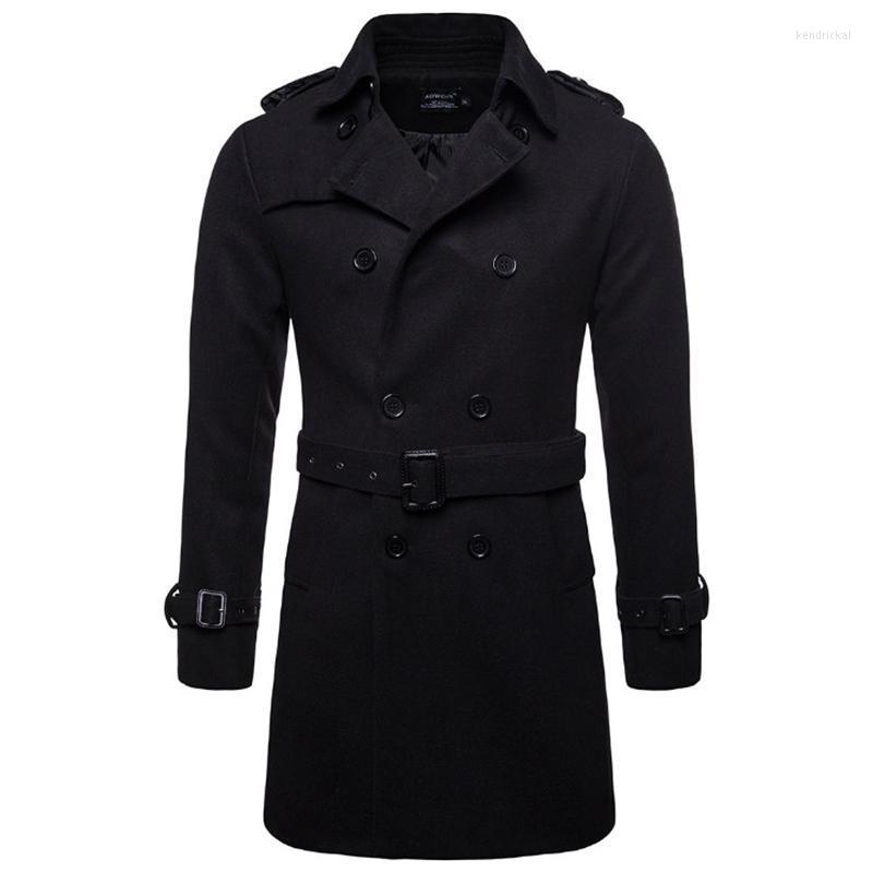 Men' Wool & Blends Europe And America Long Coat Men Autumn Winter Double Breasted Windbreaker Jacket Brand Pea US Size XXL Kend22, Black
Men' Wool & Blends Europe And America Long Coat Men Autumn Winter Double Breasted Windbreaker Jacket Brand Pea US Size XXL Kend22, Black
