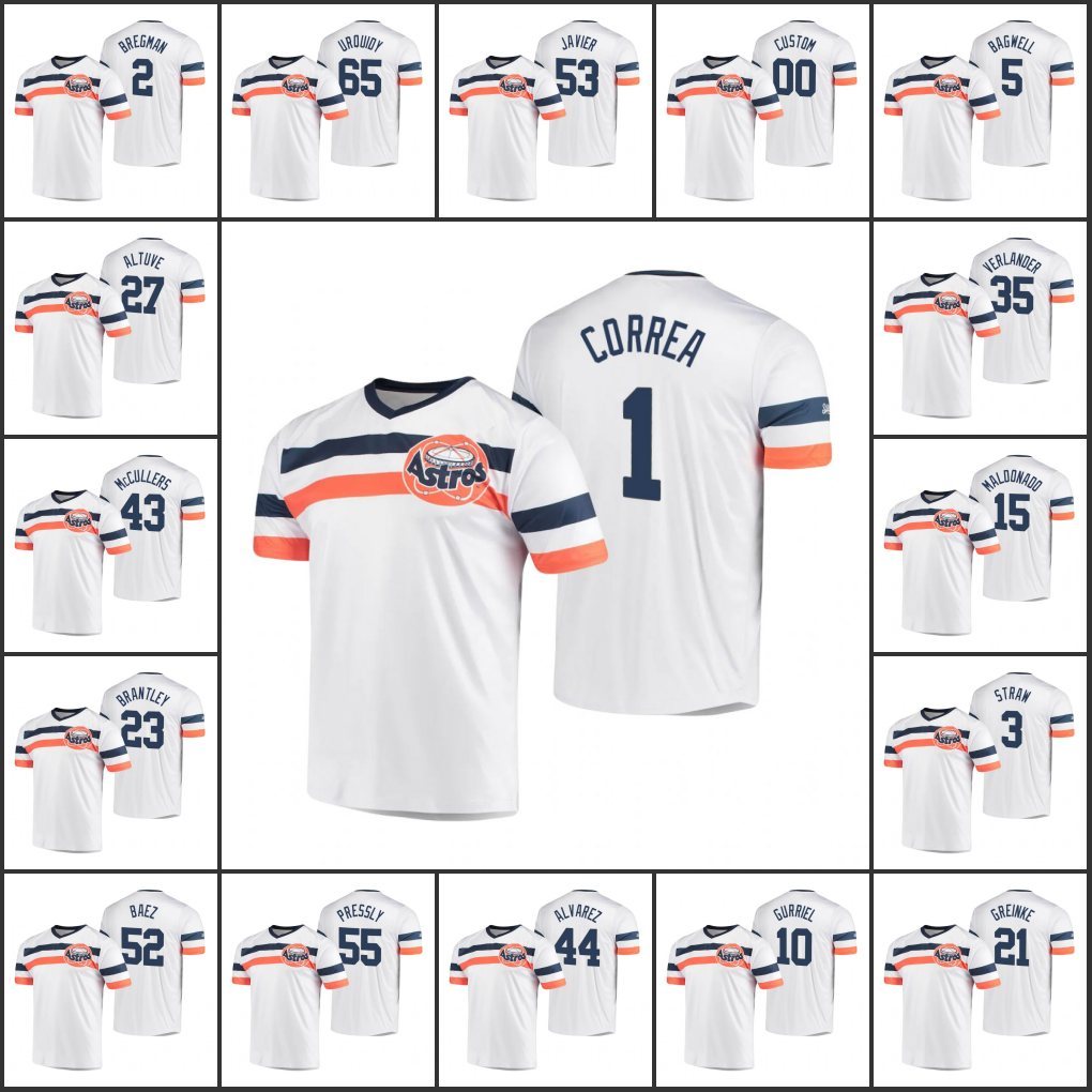 Houston''Hot''Astros Men Women Youth #1 Carlos Correa 4 George Springer 2 Alex Bregman 35 Justin Verlander Custom White Cooperstown Collection
Houston''Hot''Astros Men Women Youth #1 Carlos Correa 4 George Springer 2 Alex Bregman 35 Justin Verlander Custom White Cooperstown Collection