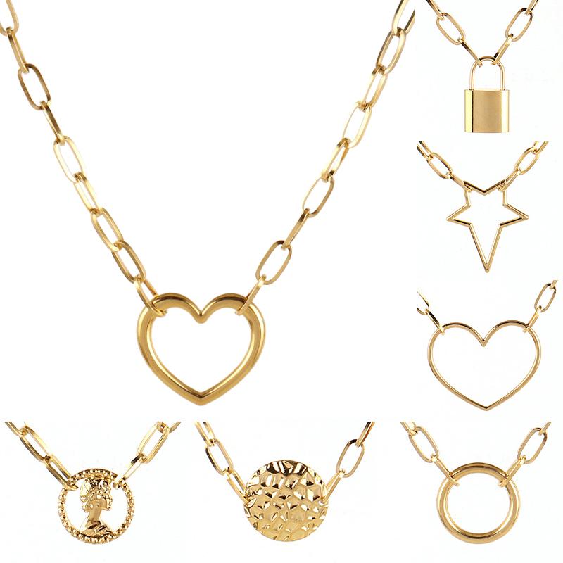 Chains Stainless Steel Necklaces For Women Necklace Elizabeth Pendant Lock Heart Choker Chain Jewelry Gift
Chains Stainless Steel Necklaces For Women Necklace Elizabeth Pendant Lock Heart Choker Chain Jewelry Gift