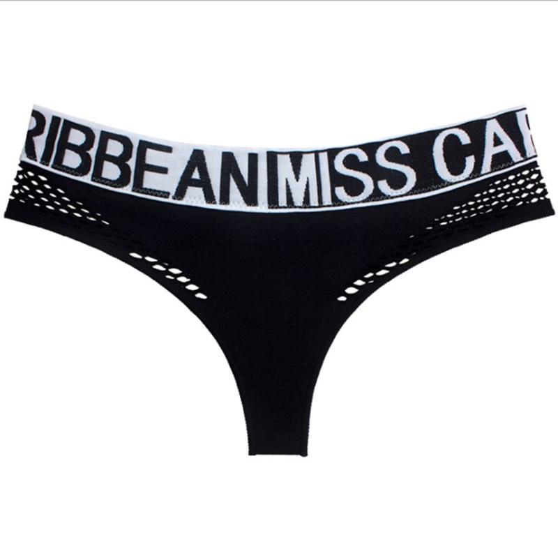 Women's Panties Sexy Low Waist Hollow Out Women Breathable Mesh Lingerie Traceless Underwear Letter Pattern Sports Style Female ThongsWomen', Black
Women's Panties Sexy Low Waist Hollow Out Women Breathable Mesh Lingerie Traceless Underwear Letter Pattern Sports Style Female ThongsWomen', Black
