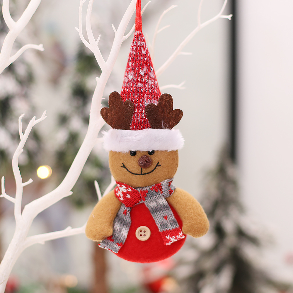 Christmas Decorations Cartoon Figures Pendant Accessories Scene Ornaments Props Kindergarten Gifts