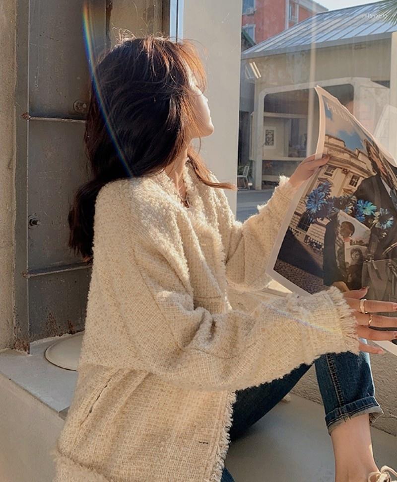 Women' Jackets Autumn Spring Women Loose Fit Tassels Tweed Jacket Single Breasted Elegant Ladies Outerwear Coat Casual Streetwear, As photo
Women' Jackets Autumn Spring Women Loose Fit Tassels Tweed Jacket Single Breasted Elegant Ladies Outerwear Coat Casual Streetwear, As photo