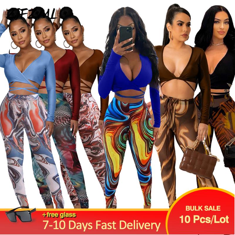 Women' Two Piece Pants Bulk Items Wholesale Lots Womens Tracksuit Spring Lace Up Full Sleeve Bandage T-shirt+high Waist Skinny Trouser Outf, Black
Women' Two Piece Pants Bulk Items Wholesale Lots Womens Tracksuit Spring Lace Up Full Sleeve Bandage T-shirt+high Waist Skinny Trouser Outf, Black