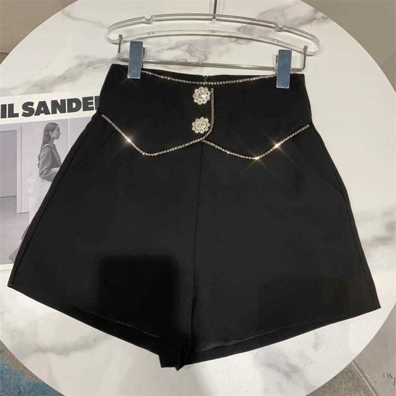 DEAT Spring Summer Fashion Casual High Waist Solid Color Button Temperament Women's Shorts SK083 210709, Black
DEAT Spring Summer Fashion Casual High Waist Solid Color Button Temperament Women's Shorts SK083 210709, Black