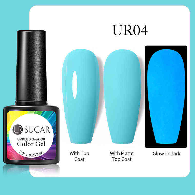 Nail Gel Toy 7 5ml Luminous Polish Glow in Dark Fluorescent Neon Soak Off Varnish All for Manicure Art Design 0328