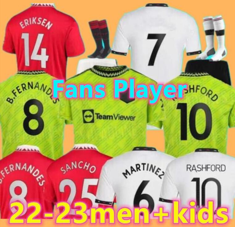 Fans Player 22 23 SANCHO soccer jerseys BRUNO FERNANDES MAN uTd RASHFORD football shirt 2022 2023 men kids kit Elanga MARTINEZ FRED MALACIA ERIKSEN MANCHESTERS Shaw, Adult away
Fans Player 22 23 SANCHO soccer jerseys BRUNO FERNANDES MAN uTd RASHFORD football shirt 2022 2023 men kids kit Elanga MARTINEZ FRED MALACIA ERIKSEN MANCHESTERS Shaw, Adult away