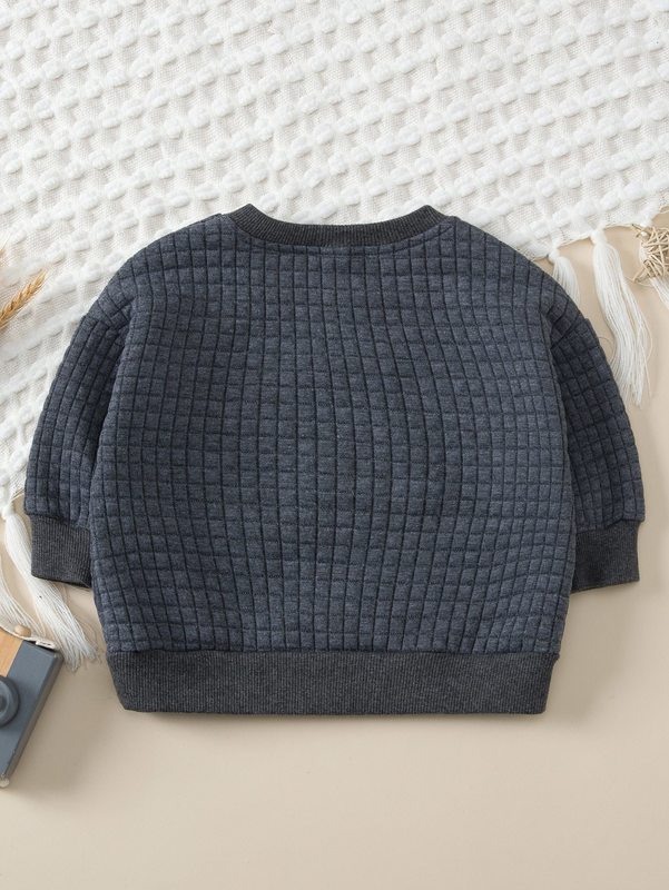 Baby Patch Detail Textured Sweatshirt SHE