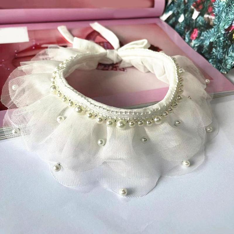 Dog Collars & Leashes Super Soft Lightweight Comfortable To Wear Lace Faux Pearl Pet Collar Party SuppliesDog
Dog Collars & Leashes Super Soft Lightweight Comfortable To Wear Lace Faux Pearl Pet Collar Party SuppliesDog
