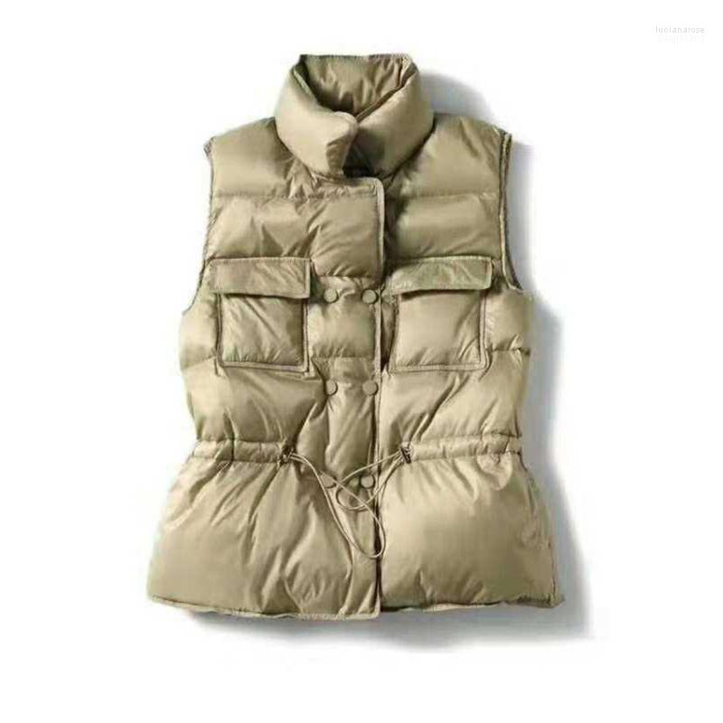 Women' Vests PGowyimmes Autumn Winter Women Light Thin Down Vest Lady Sleeveless White Jacket Coats Female Warm Lace Up Outwear 792 Luci22, Black
Women' Vests PGowyimmes Autumn Winter Women Light Thin Down Vest Lady Sleeveless White Jacket Coats Female Warm Lace Up Outwear 792 Luci22, Black