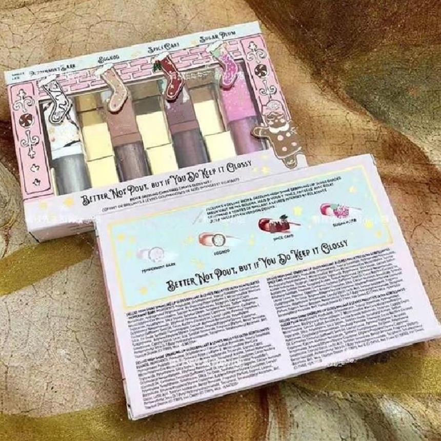 Makeup Set Better Not Pout But If You Do Keep It Glossy Rich and Dazzling Christmas Treats Gloss Set 4Pcs Liquid Lipstick303J, Mixed color
Makeup Set Better Not Pout But If You Do Keep It Glossy Rich and Dazzling Christmas Treats Gloss Set 4Pcs Liquid Lipstick303J, Mixed color