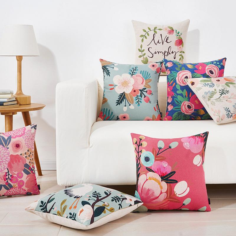 Cushion/Decorative Pillow Flowers Printed Cushion Cover Sofa Linen Floral Pillowcase Decorative Case, 20
Cushion/Decorative Pillow Flowers Printed Cushion Cover Sofa Linen Floral Pillowcase Decorative Case, 20