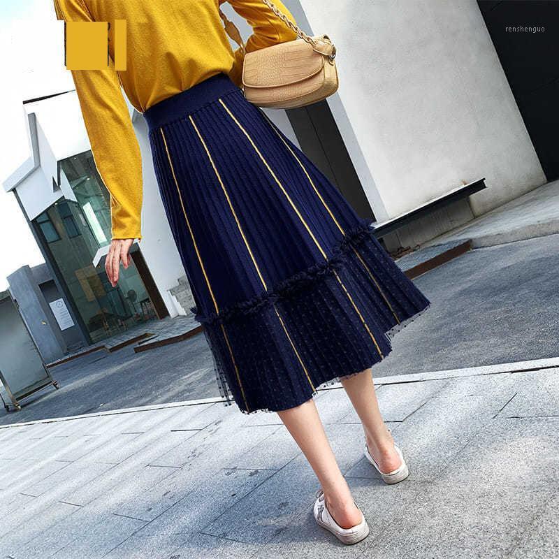 Skirts 2022 Women Autumn Winter Solid Lady Spliced High Waist A-line Mid-long Skirt Female Elegant Casual Slim Pleated D52, Black
Skirts 2022 Women Autumn Winter Solid Lady Spliced High Waist A-line Mid-long Skirt Female Elegant Casual Slim Pleated D52, Black