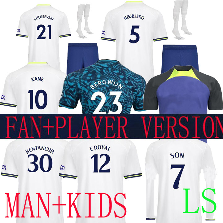 22 23 KANE SON BERGWIJN SPURS long sleeve Perisic Soccer Jerseys home HOJBJERG Kulusevski Bentancur player version 2022 2023 LUCAS Football shirt BRYAN kids kit LS, Third player version
22 23 KANE SON BERGWIJN SPURS long sleeve Perisic Soccer Jerseys home HOJBJERG Kulusevski Bentancur player version 2022 2023 LUCAS Football shirt BRYAN kids kit LS, Third player version