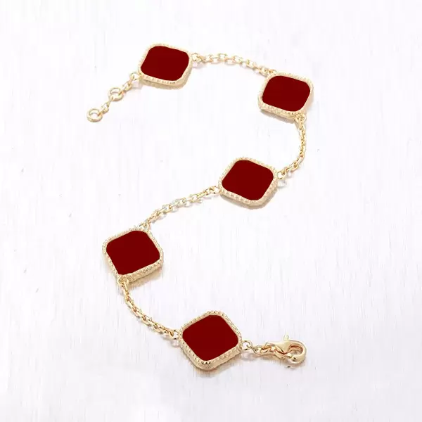 Fashion Classic 4/Four Leaf Clover Charm Bracelets Bangle Chain 18K Gold Agate Shell Mother-of-Pearl for Women&Girl Wedding Mother' Day Jewelry Women gifts-A
Fashion Classic 4/Four Leaf Clover Charm Bracelets Bangle Chain 18K Gold Agate Shell Mother-of-Pearl for Women&Girl Wedding Mother' Day Jewelry Women gifts-A