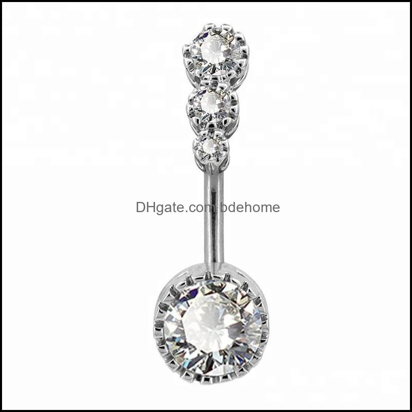 Navel Bell Button Rings Body Jewelry 316L Stainless Steel Clear Cz Piercing Sample Belly Drop Delivery 2021 Jhk9M
Navel Bell Button Rings Body Jewelry 316L Stainless Steel Clear Cz Piercing Sample Belly Drop Delivery 2021 Jhk9M